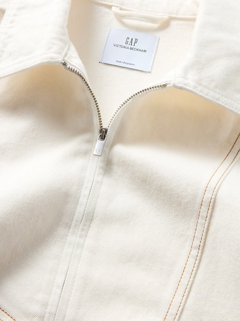 Gap x Victoria Beckham Denim Zip Shirt (Small) NWT